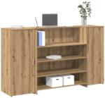 vidaXL Birou de receptie Stejar Artisan 180x50x103, 5 cm Lemn prelucrat GartenMobel Dekor (3324177)
