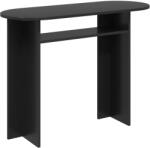 vidaXL Masa de consola Stejar Negru 100 x 39, 5 x 75 cm Lemn prelucrat GartenMobel Dekor (8001159)