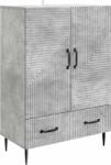 vidaXL Bufet cu sertar Gri Beton 66 x 34, 5 x 95 cm Lemn prelucrat GartenMobel Dekor (894898) Comoda