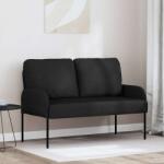 vidaXL Canapele cu perna 110cm Negru placaj GartenMobel Dekor (42023448) Canapea