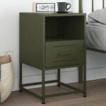vidaXL Noptiera, verde olive, 36x39x60, 5 cm, otel GartenMobel Dekor (846562)