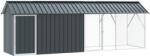 vidaXL Cusca pentru pasari Antracit 422 x 103 x 142 cm Otel Galvanizat GartenMobel Dekor (3325145)