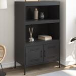 vidaXL Dulap înalt, negru, 68x39x113 cm, otel GartenMobel Dekor (842970) Comoda