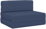 vidaXL Canapea Plianta cu Pat albastru 190 x 100 x 15 cm tesatura GartenMobel Dekor (900107) Canapea