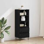 vidaXL Bufet cu sertar Stejar Negru 40 x 36 x 110 cm Lemn compozit GartenMobel Dekor (882743) Comoda