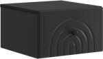 vidaXL Noptiera suspendata neagra cu sertar, 33x34, 5x20 cm, din lemn prelucrat (898087)