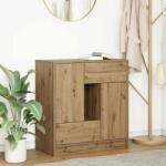 vidaXL Bufeta cu sertare si usi Stejar Artisan 70, 5x34x74, 5 cm GartenMobel Dekor (861849) Comoda