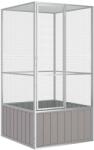 vidaXL Colivie pentru pasari gri 111x107x211, 5 cm otel galvanizat GartenMobel Dekor (171551)