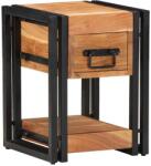 vidaXL Set 2 noptiere maro din lemn masiv de acacia, 30 x 30 x 40 cm (4016711)