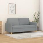 vidaXL Canapea cu 2 locuri, gri deschis, 140 cm, material textil GartenMobel Dekor (359478) Canapea
