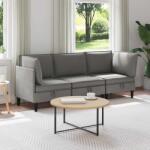 vidaXL Set de mobilier pentru living 3 pcs Gri închis Tesatura GartenMobel Dekor (3413803) Canapea