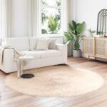 vidaXL Covor din Lana Faux Tafalla Bej Ø 160 cm Poliester GartenMobel Dekor (42021494) Covor