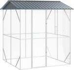 vidaXL Cusca pentru pasari Antracit 215 x 208 x 247 cm Otel Galvanizat GartenMobel Dekor (3325152)