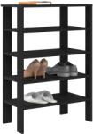 vidaXL Suport pentru pantofi negru 61x32x87, 5 cm Lemn prelucrat GartenMobel Dekor (859852) Pantofar