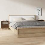 vidaXL Noptiere, 2 buc. , stejar maro, 40x35x50 cm GartenMobel Dekor (821809)