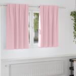 vidaXL Perdele Opaque cu Inel 2 pcs Roz bebe 140 x 140 cm Poliester GartenMobel Dekor (4107518)