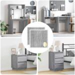 vidaXL Coperta autocolanta pentru suruburi 2 pcs Gri Sonoma GartenMobel Dekor (864645)