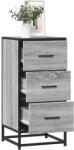 vidaXL Dulap, gri sonoma, 35, 5x35x76 cm, lemn prelucrat si metal GartenMobel Dekor (848947) Comoda