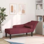 vidaXL Fotoliu sezlong cu perne, rosu vin, material textil GartenMobel Dekor (4007599)