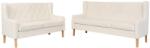vidaXL Set de canapele 2 piese, alb crem, material textil GartenMobel Dekor (274930) Canapea