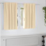 vidaXL Perdele Opaque cu Inel 2 pcs Crem 140 x 140 cm Poliester GartenMobel Dekor (4107483)