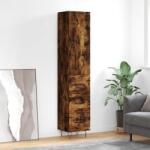 vidaXL Dulap înalt, stejar fumuriu, 34, 5x34x180 cm, lemn prelucrat GartenMobel Dekor (3198886) Comoda