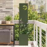 vidaXL Ghiveci de Gradina cu Panou Decorativ Olivengrønn 32 x 140 cm GartenMobel Dekor (876402)