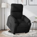 vidaXL Fotoliu rabatabil electric cu ridicare, negru, microfibra GartenMobel Dekor (3204946)