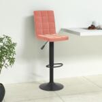vidaXL Scaun de bar, roz, catifea GartenMobel Dekor (335757)