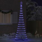 vidaXL Brad de Craciun LED cu 355 LED albastru 302, 5 cm Metal GartenMobel Dekor (42018789)
