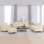vidaXL Set de canapele cu perne, 4 piese, crem, textil GartenMobel Dekor (3202064) Canapea