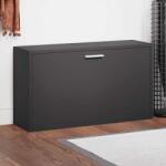 vidaXL Banca pentru pantofi neagra 80x24x45 cm, lemn stratificat GartenMobel Dekor (342641) Pantofar