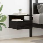 vidaXL Noptiera Suspendata Stejar negru 40 x 31 x 27 cm Lemn compozit GartenMobel Dekor (871756)