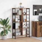 vidaXL Raft pentru carti Lemn Vechi 82 x 32 x 144, 5 cm Lemn compozit GartenMobel Dekor (883986) Biblioteca