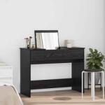 vidaXL Masa de Machiaj Stejar negru 100 x 45 x 76 cm Lemn compozit GartenMobel Dekor (871671)