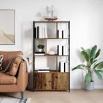 vidaXL Raft pentru carti Lemn vechi 80 x 30 x 155.5 cm Lemn compozit GartenMobel Dekor (868441) Biblioteca