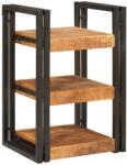 vidaXL Noptiera Maro si negru 38 x 33 x 58 cm Lemn de mango solid GartenMobel Dekor (4016730)