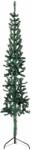 vidaXL Jumatate brad de Craciun subtire cu suport, verde, 240 cm GartenMobel Dekor (344603)