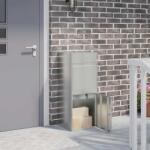 vidaXL Cutie pentru colet Negru 41 x 38 x 103 cm Otel Galvanizat GartenMobel Dekor (874938)