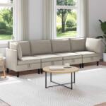 vidaXL Set de mobilier pentru living 4 pcs Ovaz Tesatura GartenMobel Dekor (3413784) Canapea