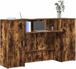 vidaXL Birou de receptie stejar afumat 180x50x103, 5 cm lemn prelucrat GartenMobel Dekor (3324209)