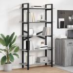 vidaXL Raft pentru carti Gri Sonoma 100 x 33, 5 x 178 cm Lemn compozit GartenMobel Dekor (883937) Biblioteca
