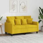 vidaXL Canapea cu 2 locuri, galben deschis, 120 cm, material textil GartenMobel Dekor (359264) Canapea
