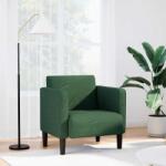 vidaXL Canapea fotoliu cu cotiere verde închis 54 cm tesatura velur GartenMobel Dekor (4100520)