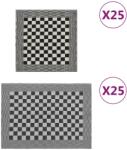 vidaXL Set de prosoape, 50 buc. , negru si alb, bumbac GartenMobel Dekor (136293) Prosop