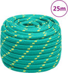 vidaXL Franghie de barca, verde, 20 mm, 25 m, polipropilena GartenMobel Dekor (152738)