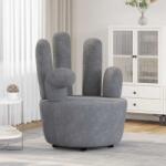 vidaXL Scaun model mana, gri, catifea GartenMobel Dekor (241731)