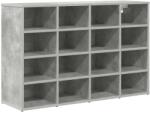 vidaXL Dulap pentru pantofi Gri beton 103 x 30 x 67 cm Lemn compozit GartenMobel Dekor (808733) Pantofar