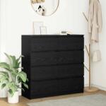 vidaXL Bufeta Stejar negru 100x35x99 cm lemn prelucrat GartenMobel Dekor (3328490) Comoda