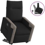 vidaXL Fotoliu rabatabil cu ridicare pe verticala, negru, textil GartenMobel Dekor (3324092)